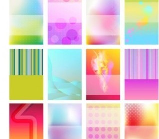 Colorful Card Background Vector pack