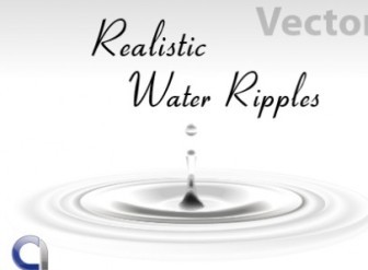 Vector Realistic Water Ripples Vector Art