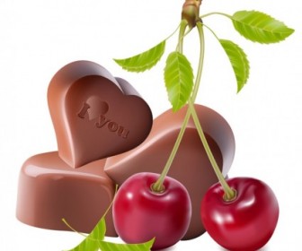 Chocolate Cherry Vector