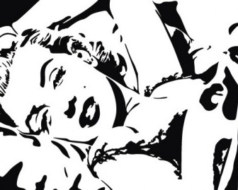 Vector Marilyn Monroe Vector Art