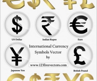 Vector International Currency Symbols Vector, Png, Indian Rupees Vector Art