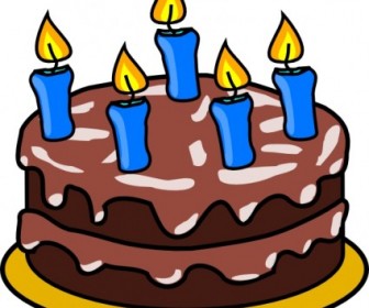 Vector Birthday Cake Vector Clip Art