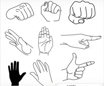 Vector : Human Hands People Vector Art