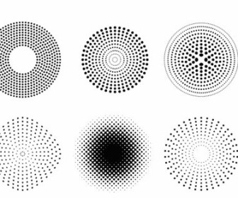 Vector Dots And Halftone Pattern Vector Art