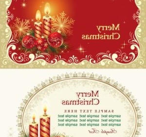 Vector Beautiful Cards Christmas Vector Graphics