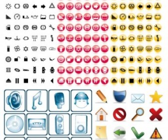 Vector 3 Sets Of Utility Icon Vector Graphics