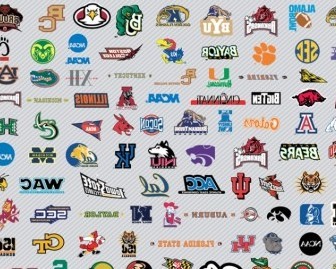 Vector NCAA Basketball Logos Pt1 Vector Art