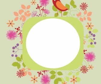 Vector Colourful Floral Background Vector Art
