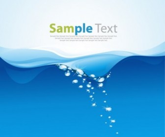 Free Blue Water Wave Vector Illustration