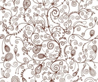 Seamless Floral Vector Background