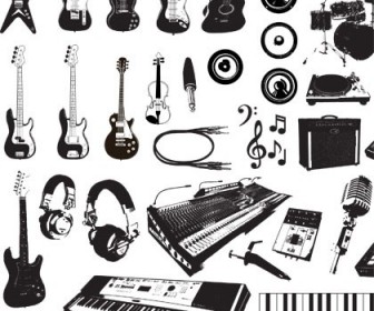 Music Instruments Vector Graphics