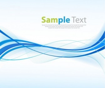 Abstract Blue Curves Vector Background