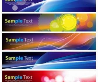 Abstract Banner Set Vector