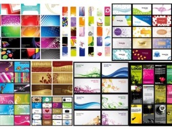 N A Variety Of Card Business Card Background Vector Vector Background