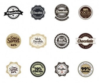 Chocolate Vector Badges