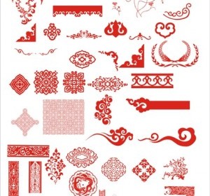 The Chinese Classical Boutique Pattern Vector Decoration