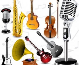 Fine Musical Instruments Vector Pack