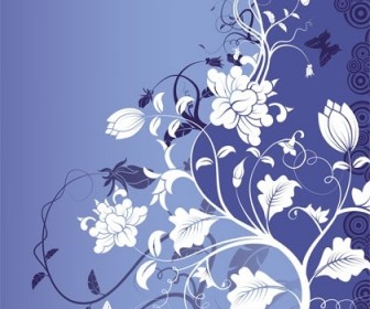 Gorgeous Fashion Flower Vector Background