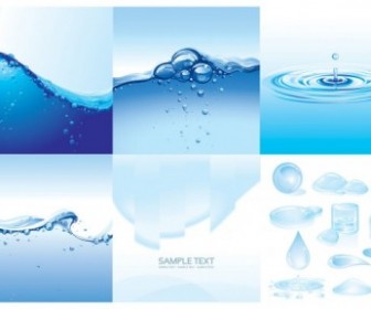 Water Theme Vector Background