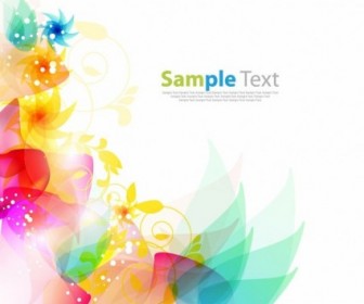 Floral Abstract Background Vector