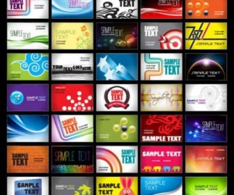 Beautiful Business Card Template Collection Vector Graphics