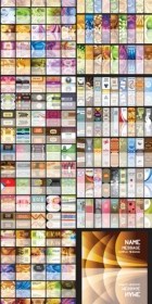 Variety Of Card Templates Vector Background Pack