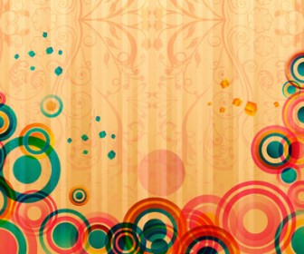 Abstract Colorful Circle Background