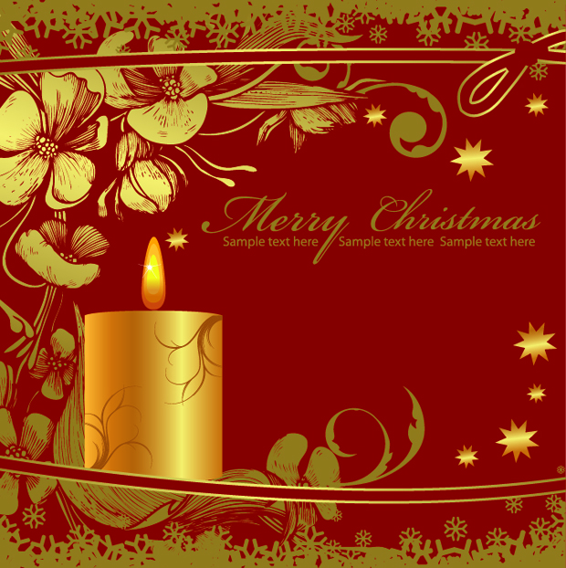 Vector Christmas Greeting Card Illustration - Ai, Svg, Eps Vector Free