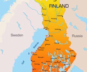 World Maps Finland Illustration