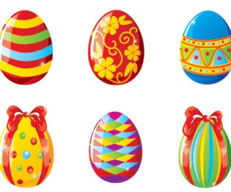 Free Vector Easter Eggs Illustration