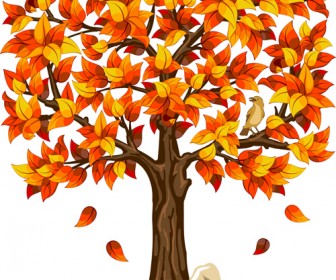 Autumn Tree Vector Art