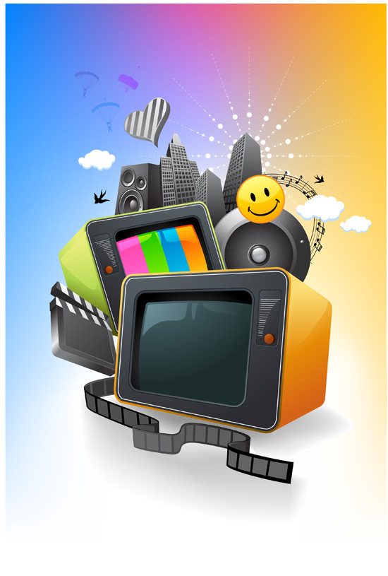 Entertainment media vector - Ai, Svg, Eps Vector Free Download