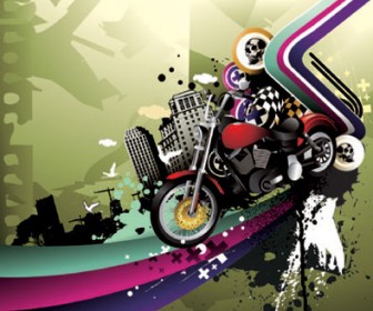 Racing Poster Vector Illustration