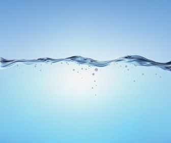 Abstract vector water wave