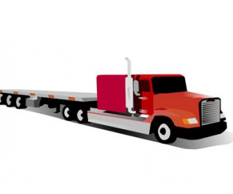 Container Truck Vector