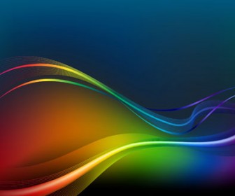 Colorful Waves Lines Background Vector