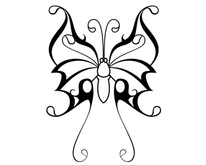 Butterfly Tattoo Vector - Ai, Svg, Eps Vector Free Download