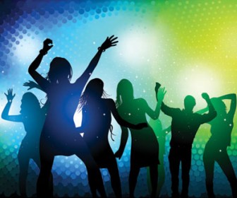 Party People Silhouette Vector