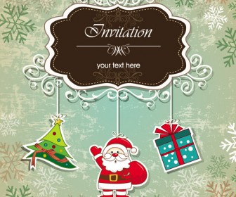 Christmas Ivitations Template Design