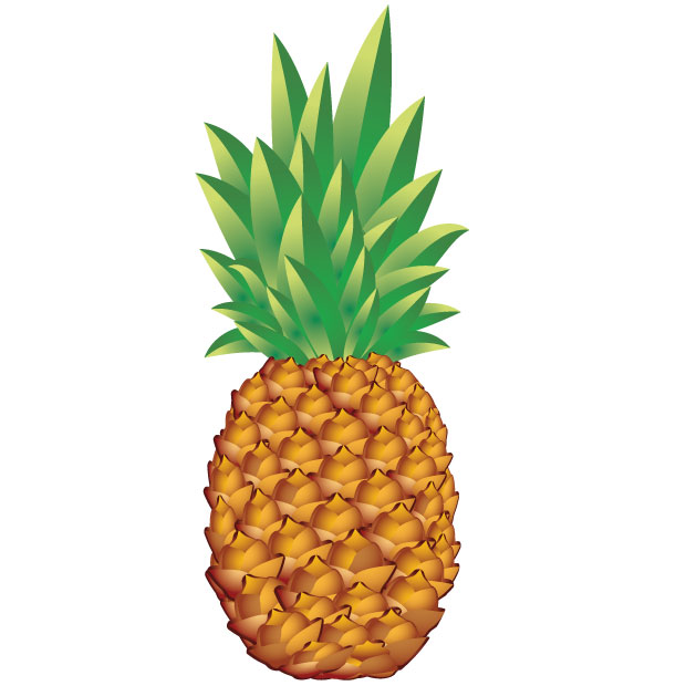 Pineapple vector art - Ai, Svg, Eps Vector Free Download