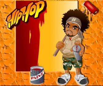 Vector Hip-Hop Style Illustration