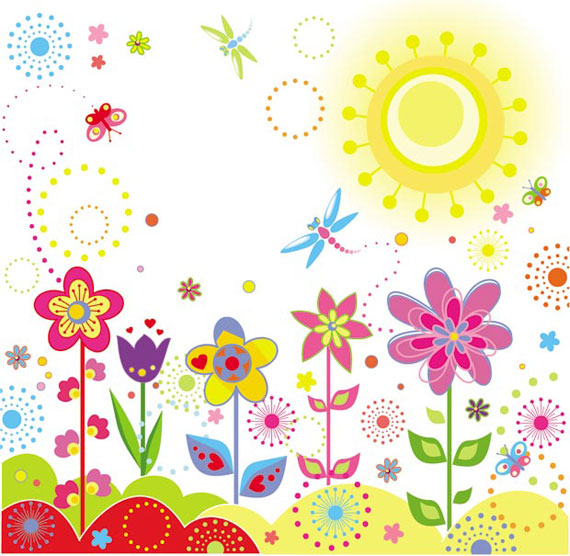 Download Summer flower vector art - Ai, Svg, Eps Vector Free Download