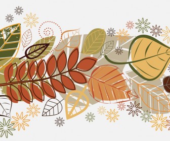 Autumn Leaves Background Illustration