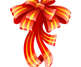 Christmas Gift Ribbon Illustration