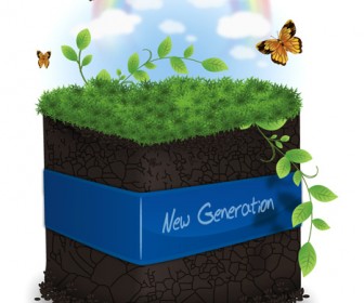 Green Earth Vector Illustration