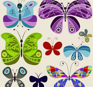 Art Butterfly Illustration Vector Pack