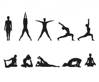 Download Yoga Silhouette Ai Svg Eps Vector Free Download