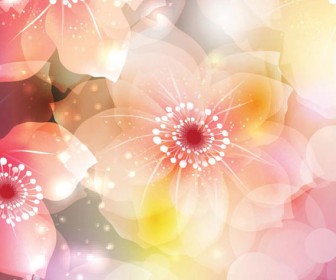 Card flower vector background
