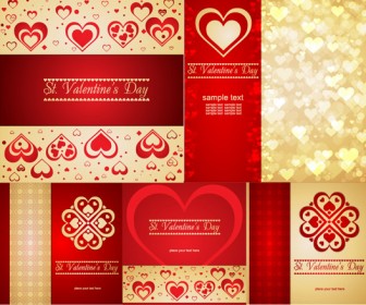 Valentine Cards Vector Art