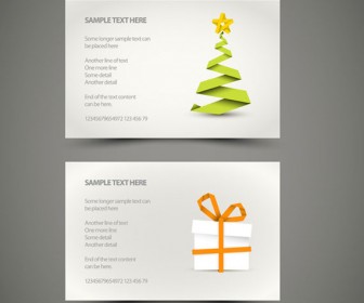 Christmas card template vector